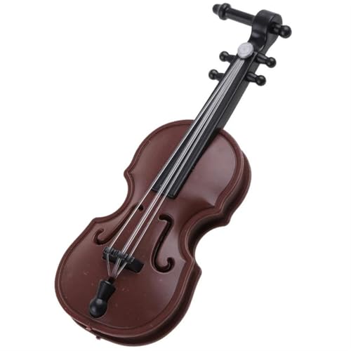 Miniatur Musikinstrument Modell Mini Geigen Ornament Miniatur Geigen Modell Mit Ständer Für Home Desktop Dekoration von HJKLBGT