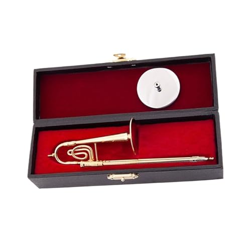 Miniatur Musikinstrument Modell Mini Posaune Instrument Modell Ornamente Freunde Als Geschenke(15) von HJKLBGT