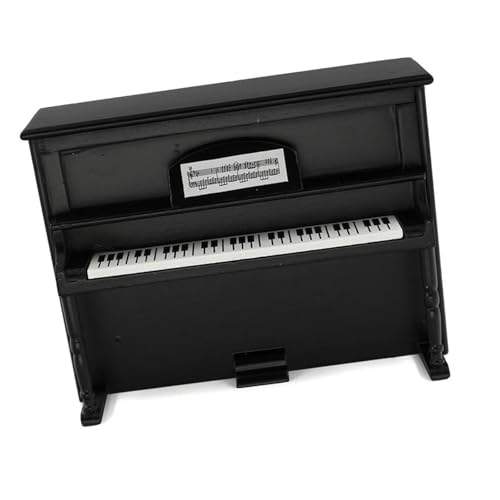 Miniatur Musikinstrument Modell Miniatur-Zubehör, Mini-Modell Für Klassische Klaviermusikinstrumente Aus Holz Für Die Hausdekoration(Black Set) von HJKLBGT