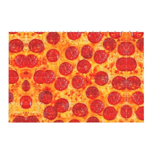 3D Pizza Pepperoni Fun Dekorationen Hängende Zubehör Bausteine Puzzle Rechteck Urlaub Geburtstagsgeschenk von HJLUUFT