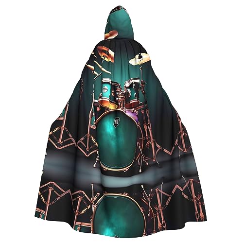 HJLUUFT Cooles Schlagzeug-Set, mittelalterlicher Kapuzenumhang für Erwachsene, Renaissance, langer Umhang für Herren, Cosplay, Kostüme, Halloween HJLUUFT Cooles Schlagzeug-Set, mittelalterlicher Kapuzenumhang für Erwachsene, Renaissance, langer Umhang für Herren, Cosplay, Kostüme, Halloween von HJLUUFT