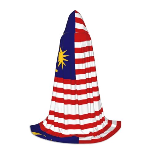 HJLUUFT Malaysia-Flagge, Halloween-Vampirkostüm, Hexenkostüm und Cosplay-Kostüm, Unisex, festliches Geschenk von HJLUUFT