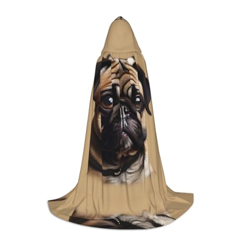 HJLUUFT Mops-Hunde-Kostüm, Halloween-Vampir-Umhang, Hexenkostüm und Cosplay-Kostüm, Unisex, festliches Geschenk von HJLUUFT