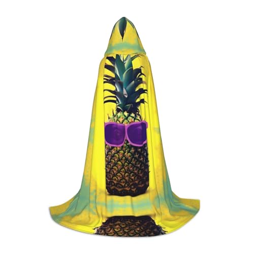 HJLUUFT Psych Ananas-Zitat, Halloween-Vampir-Umhang, Hexenkostüm und Cosplay-Kostüm, Unisex, festliches Geschenk von HJLUUFT