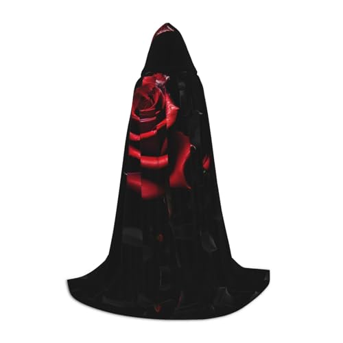 HJLUUFT Rote und Rosen, Halloween-Vampir-Umhang, Hexenkostüm und Cosplay-Kostüm, Unisex, festliches Geschenk von HJLUUFT