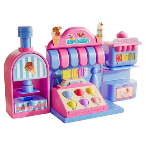 Teiglass, Teigset für Kinder,Dough Ice Cream Maker Playset - Kreative Eiscreme Luft trockenen Ton, Spaß Dough Eiscreme Maschine Spielzeug Bunt für Kinder ab 3 Jahren und mehr Phantasievolles Spiel von HJUYJIA