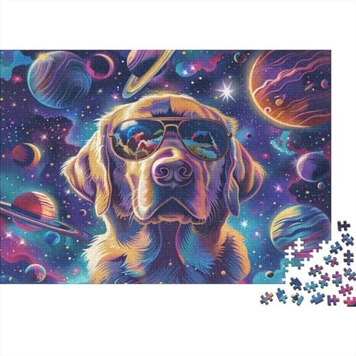 Puzzle 1000 Teile,Puzzle Erwachsene, Impossible Puzzle, Familienherausforderungsspiel, Holz Puzzle Labrador Retriever Puzzle Universum 1000pcs 75x50cm Wanddekoration Puzzle von HKHKSJJF