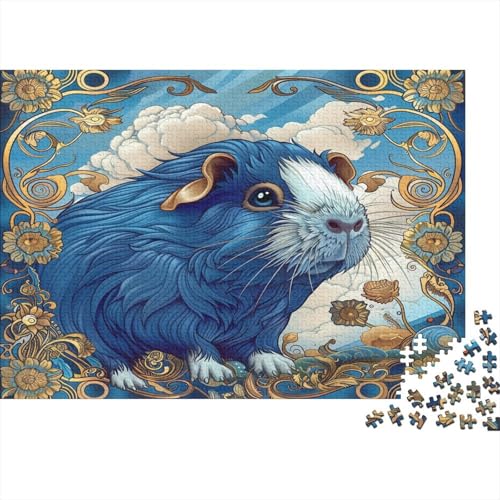 Puzzle 1000 Teile,Puzzle Erwachsene, Impossible Puzzle, Familienherausforderungsspiel, Holz Puzzle Meerschweinchen Puzzle Niedlich 1000pcs 75x50cm Wanddekoration Puzzle von HKHKSJJF