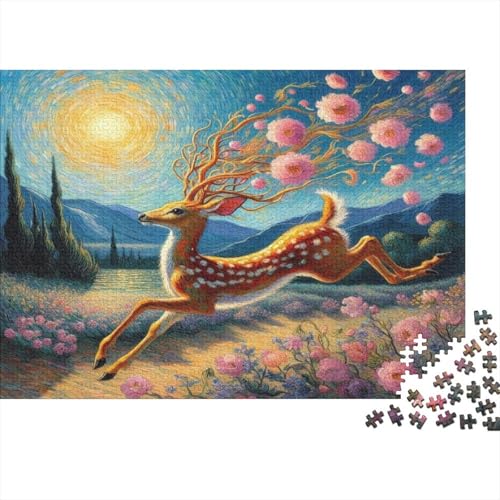 Puzzle 1000 Teile,Puzzle Erwachsene, Impossible Puzzle, Familienherausforderungsspiel, Holz Puzzle Nette Sambar Puzzle Niedlich 1000pcs 75x50cm Wanddekoration Puzzle von HKHKSJJF