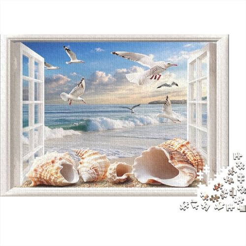 Puzzle 1000 Teile,Puzzle Erwachsene, Impossible Puzzle, Familienherausforderungsspiel, Holz Puzzle Seelandschaft Puzzle Landschaft 1000pcs 75x50cm Wanddekoration Puzzle von HKHKSJJF