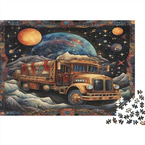 Puzzle 1000 Teile,Puzzle Erwachsene, Impossible Puzzle, Familienherausforderungsspiel, Holz Puzzle Straßenfahrzeuge Puzzle Universum 1000pcs 75x50cm Wanddekoration Puzzle von HKHKSJJF