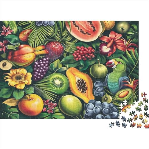 Puzzle 1000 Teile,Puzzle Erwachsene, Impossible Puzzle, Familienherausforderungsspiel, Holz Puzzle Tropische Früchte Puzzle Witzig 1000pcs 75x50cm Wanddekoration Puzzle von HKHKSJJF