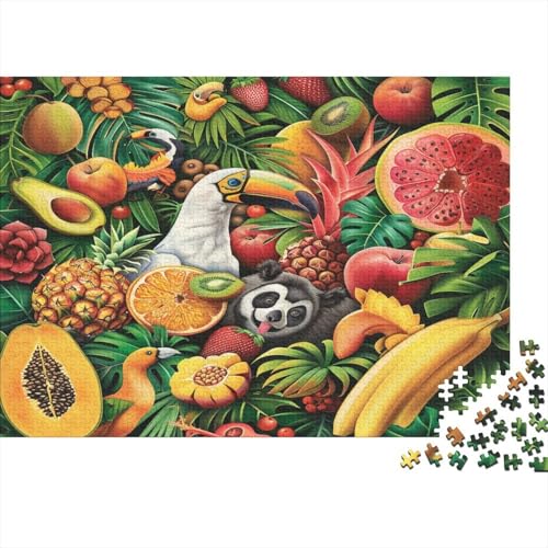 Puzzle 1000 Teile,Puzzle Erwachsene, Impossible Puzzle, Familienherausforderungsspiel, Holz Puzzle Tropische Früchte Puzzle Witzig 1000pcs 75x50cm Wanddekoration Puzzle von HKHKSJJF