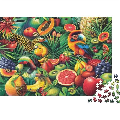 Puzzle 1000 Teile,Puzzle Erwachsene, Impossible Puzzle, Familienherausforderungsspiel, Holz Puzzle Tropische Früchte Puzzle Witzig 1000pcs 75x50cm Wanddekoration Puzzle von HKHKSJJF