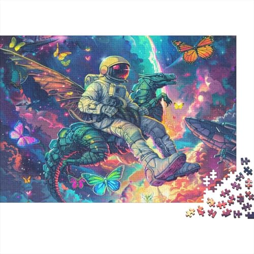 Puzzle 1000 Teile,Puzzle Erwachsene, Impossible Puzzle, Familienherausforderungsspiel, Holz Puzzle Weltraumastronaut Puzzle Bunt 1000pcs 75x50cm Wanddekoration Puzzle von HKHKSJJF