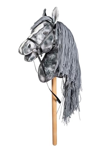 HKM Sports Equipment Hobby Horse -Beni- Silbergrau 9500 von HKM