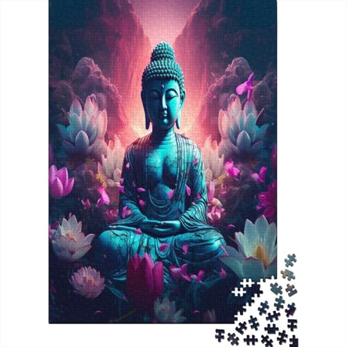 Buddha Statue Puzzle 1000 Teile Für Erwachsene Und Kinder Ab 14 Jahrenfür Stressabbauer Puzzlespiel Erwachsenen Puzzlespiel Puzzel 1000pcs (75x50cm) von HKRYWTSQE