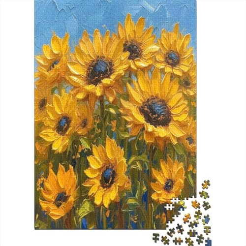 SonneBlume Puzzle 1000 Teile Puzzles Für Erwachsene Klassische Puzzles 1000 Teile Erwachsene Puzzlespiel Erwachsene 1000 Teile Erwachsenen Puzzlespiel Puzzel 1000pcs (75x50cm) von HKRYWTSQE