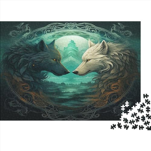 Wolf 1000 Teile Puzzle, Puzzles Für Erwachsene, 1000 Teile Puzzlespiel Für Jugendliche & Erwachsene Puzzlespiel Puzzel 1000pcs (75x50cm) von HKRYWTSQE