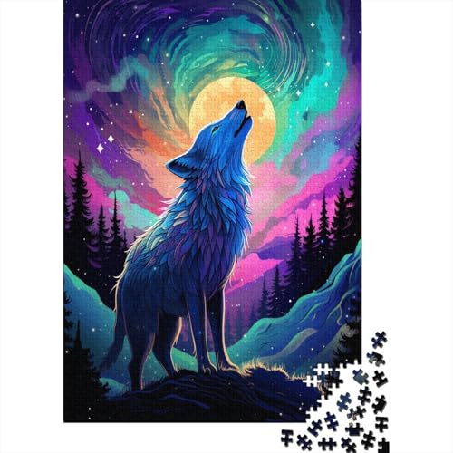 Wolf Puzzle 1000 Teile Puzzle Für Erwachsene Und Kinder Ab 14 Jahren Puzzel 1000pcs (75x50cm) von HKRYWTSQE