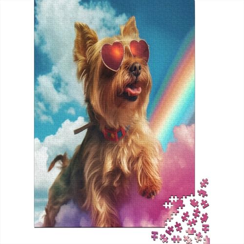 Yorkshire Terrier Puzzlespiel 1000 Teile Für Erwachsene, Einzigartige Kunstwerke Und Vorlage - Geburtstagsgeschenk - Spaßige Puzzles Mit Überraschung Von Puzzle in A Bag Puzzel 1000pcs (75x50cm) von HKRYWTSQE