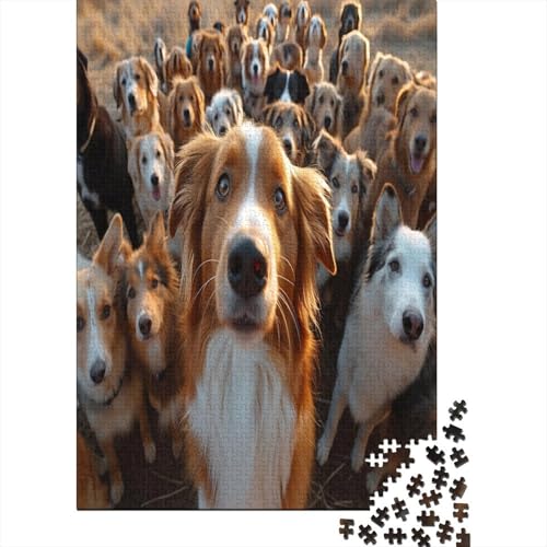 Australischer Schäferhund Puzzle 1000 Teile Puzzle Für Erwachsene Und Kinder Ab 14 Jahren Puzzel 1000pcs (75x50cm) von HLDABDFHY