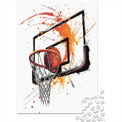 Basketball Puzzle 1000 Teile Für Erwachsene Und Kinder Ab 14 Jahrenfür Stressabbauer Puzzlespiel Erwachsenen Puzzlespiel Puzzel 1000pcs (75x50cm) von HLDABDFHY