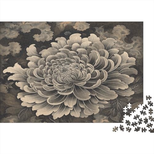 Chrysantheme Puzzle 1000 Teile Erwachsene Puzzles Für Erwachsene Klassische Puzzles 1000 Teile Erwachsene Puzzlespiel Schwer Pädagogisches Spielzeug Erwachsene Kinder Puzzel 1000pcs (75x50cm) von HLDABDFHY