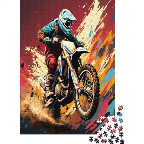 Dirt Bike Puzzlespiel 1000 Teile Jigsaw Puzzle 1000 Puzzle FüR Erwachsene Kinder Senioren Erwachsenen Puzzlespiel Puzzel 1000pcs (75x50cm) von HLDABDFHY