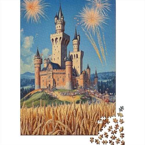 Puzzle Erwachsene Geschenk Lernspiel geeignet für Kinder ab 12 Jahren, europäische und amerikanische Schlösser, Halloween Historische Figuren der Unterwasserwelt Fußballsterne der Welt Weihnachtsmann von HLDABDFHY