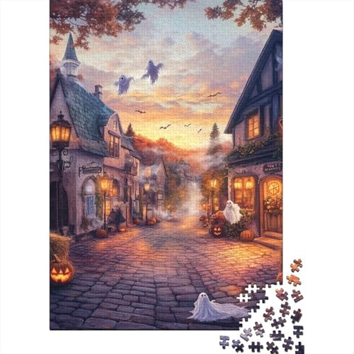 Puzzle Erwachsene Geschenk Lernspiel geeignet für Kinder ab 12 Jahren, europäische und amerikanische Schlösser, Halloween Historische Figuren der Unterwasserwelt Fußballsterne der Welt Weihnachtsmann von HLDABDFHY