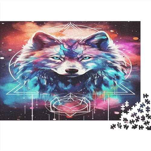 Wolf Puzzlespiel 1000 Teile Puzzle Für Erwachsene Und Kinder Ab 14 Jahren, Erwachsenen Puzzlespiel Puzzel 1000pcs (75x50cm) von HLDABDFHY