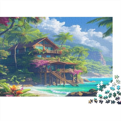 Berghütte Puzzle 1000 Teile - Puzzle Für Erwachsene, Puzzle, Puzzlespiel Erwachsenen Puzzlespiel Puzzel 1000pcs (75x50cm) von HLXZMCVBT