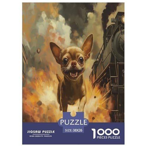 Chihuahua Puzzles 1000 Teile Schwer Puzzle Spielzeug Lernspiel Impossible Herausforderungsspielzeug Für Erwachsene Und Kinder Ab 12 Jahren 38x26cm/1000pcs Chihuahua Puzzles 1000 Teile Schwer Puzzle Spielzeug Lernspiel Impossible Herausforderungsspielzeug Für Erwachsene Und Kinder Ab 12 Jahren 38x26cm/1000pcs von HLXZMCVBT