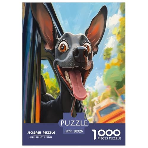 Doberman Puzzle 1000 Teile Schwer Puzzle Spielzeug Lernspiel Impossible Herausforderung Spielzeug Für Erwachsene Und Kinder in Bewährter 38x26cm/1000pcs Doberman Puzzle 1000 Teile Schwer Puzzle Spielzeug Lernspiel Impossible Herausforderung Spielzeug Für Erwachsene Und Kinder in Bewährter 38x26cm/1000pcs von HLXZMCVBT