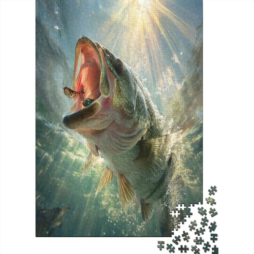 Fische Puzzle 1000 Teile,für Erwachsene, Impossible Puzzle,farbenfrohes Legespiel,GesKükenlichkeitsspiel Für Die Ganze Familie,Erwachsenenpuzzle Puzzel 1000pcs (75x50cm) von HLXZMCVBT