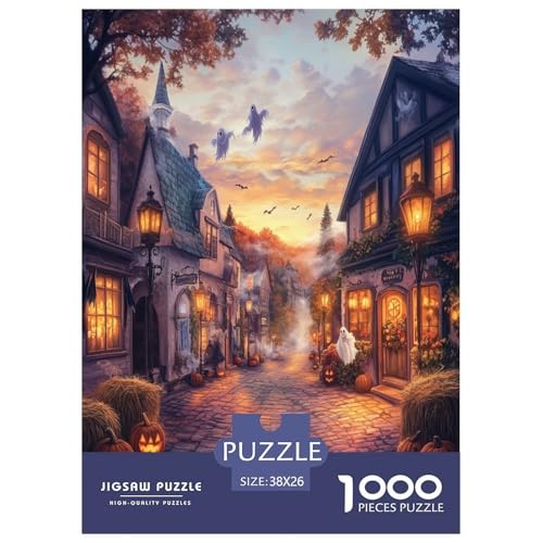 Halloween Dorf Puzzles 1000 Teile Schwer Puzzle Spielzeug Lernspiel Impossible Herausforderung Spielzeug Für Erwachsene Und Kinder Ab 12 Jahren 38x26cm/1000pcs Halloween Dorf Puzzles 1000 Teile Schwer Puzzle Spielzeug Lernspiel Impossible Herausforderung Spielzeug Für Erwachsene Und Kinder Ab 12 Jahren 38x26cm/1000pcs von HLXZMCVBT