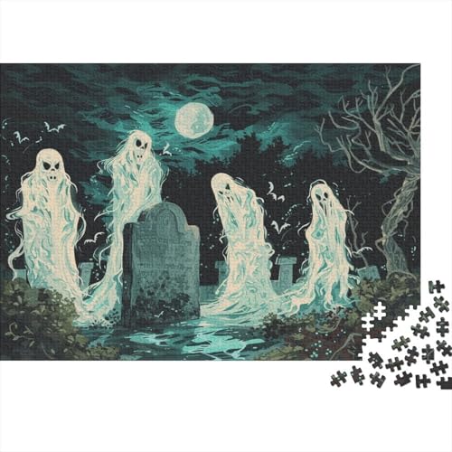 Halloween Geister und Monster Puzzlespiel 1000 Teile Puzzle Für Erwachsene Und Kinder Ab 14 Jahren, Erwachsenen Puzzlespiel Puzzel 1000pcs (75x50cm) von HLXZMCVBT