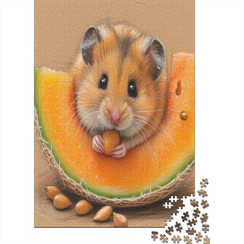 Hamster Puzzlespiel 1000 Teile Jigsaw Puzzle 1000 Puzzle FüR Erwachsene Kinder Senioren Erwachsenen Puzzlespiel Puzzel 1000pcs (75x50cm) von HLXZMCVBT