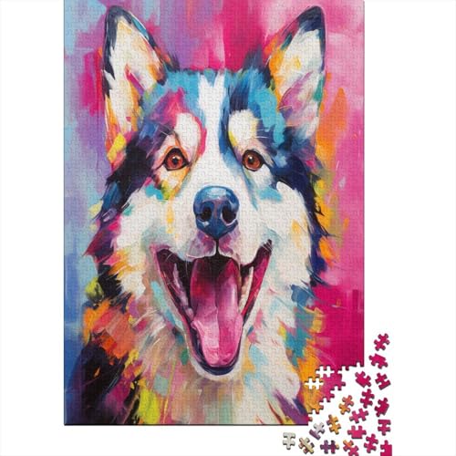 Huskies Puzzle 1000 Teile Erwachsene, Puzzlespiel Jigsaw Puzzles Erwachsenen Puzzlespiel Puzzel 1000pcs (75x50cm) von HLXZMCVBT