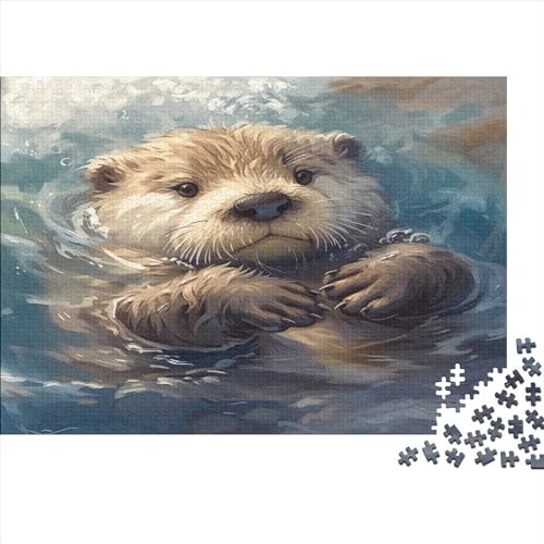 Otter Puzzle 1000 Teile Für Erwachsene Und Kinder Ab 14 Jahren Für Stressabbauer Puzzel 1000pcs (75x50cm) von HLXZMCVBT