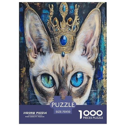 Sphinx Katze Puzzles 1000-teilige Schwer Puzzle Spielzeug Lernspiel Impossible Herausforderungsspielzeug Für Erwachsene Kinder 70x50cm/1000pcs Sphinx Katze Puzzles 1000-teilige Schwer Puzzle Spielzeug Lernspiel Impossible Herausforderungsspielzeug Für Erwachsene Kinder 70x50cm/1000pcs von HLXZMCVBT