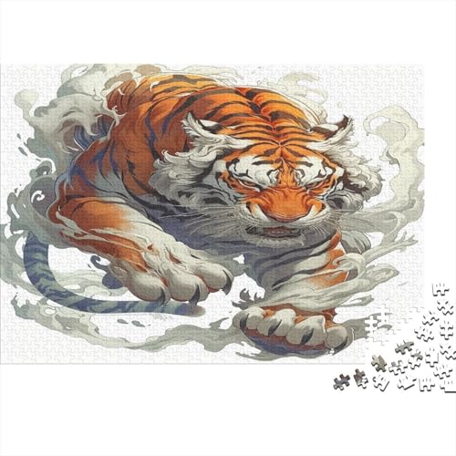 Tiger Puzzle 1000 Teile Erwachsene Puzzles Für Erwachsene Klassische Puzzles 1000 Teile Erwachsene Puzzlespiel Schwer Pädagogisches Spielzeug Erwachsene Kinder Puzzel 1000pcs (75x50cm) von HLXZMCVBT