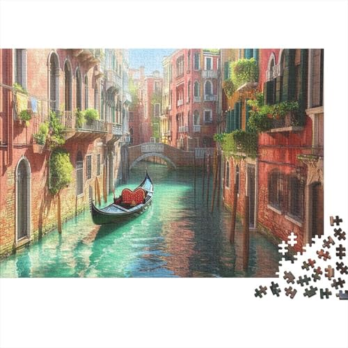 Venedig Water City Puzzlespiel 1000 Teile Puzzle Für Erwachsene Und Kinder Ab 14 Jahren, Puzzle-Motiv Erwachsenen Puzzlespiel Puzzel 1000pcs (75x50cm) von HLXZMCVBT