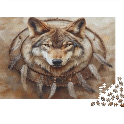 Wolf Puzzle 1000 Teile Für Erwachsene Und Kinder Ab 14 Jahren Für Stressabbauer Puzzel 1000pcs (75x50cm) von HLXZMCVBT