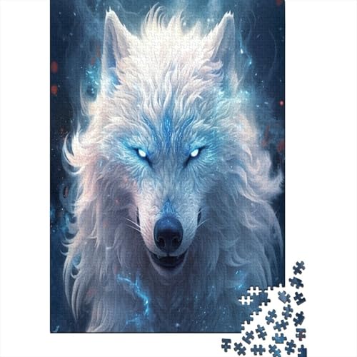 Wolf Puzzlespiel 1000 Teile, Puzzle Erwachsene 1000 Teile, Impossible Puzzle GesKükenlichkeitsspiel Für Die Ganze Familie, Puzzle Erwachsene 1000 Teile Puzzel 1000pcs (75x50cm) von HLXZMCVBT