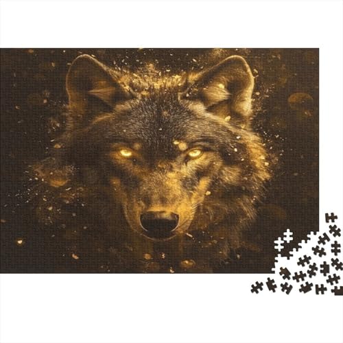 Wolf Puzzlespiel 1000 Teile Erwachsene -Puzzle 1000 Stück Spiel Puzzles Für Erwachsene Kinder Puzzle Erwachsenen Puzzlespiel Puzzel 1000pcs (75x50cm) von HLXZMCVBT