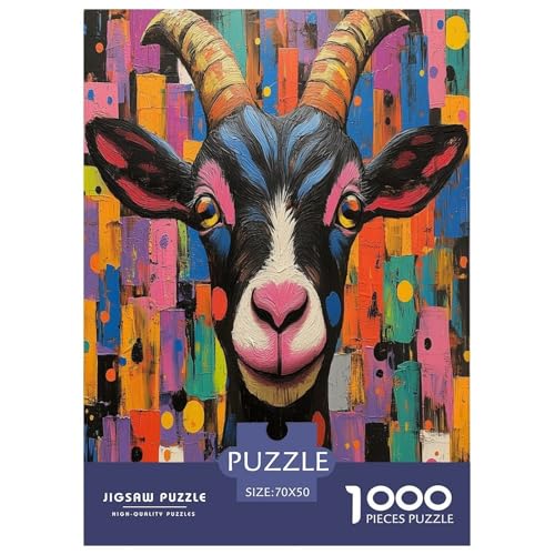 Ziege Puzzle 1000-teilige Schwer Puzzle Spielzeug Lernspiel Impossible Herausforderung Spielzeug Für Erwachsene Und Kinder Ab 12 Jahren 70x50cm/1000pcs Ziege Puzzle 1000-teilige Schwer Puzzle Spielzeug Lernspiel Impossible Herausforderung Spielzeug Für Erwachsene Und Kinder Ab 12 Jahren 70x50cm/1000pcs von HLXZMCVBT