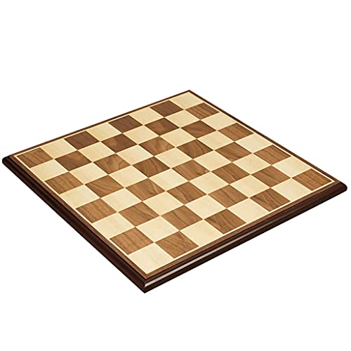 HMEI Only Chess Board Wooden Chess Table High-End Handmade Chess Board Large Chess Board, Chess Grid Size 5cm/1.9in,Gift Item International Chess Gifts (Color : Checkerboard) von HMEI