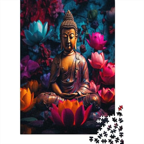 Buddha Statue Puzzle 1000 Teile Puzzle Für Erwachsene Und Kinder Ab 14 Jahren Puzzel 1000pcs (75x50cm) von HMHUAXIAG